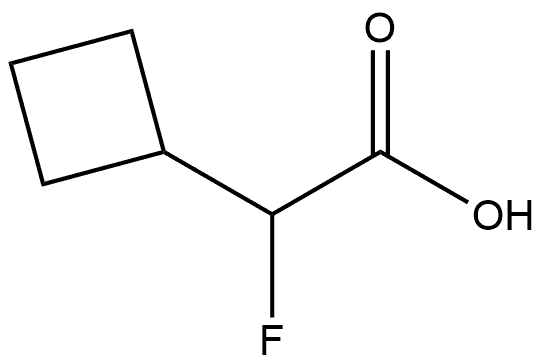 2-环丁基-2-氟乙酸,1527583-05-6,结构式