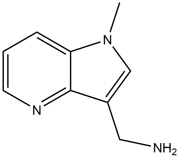 1-Methyl-1H-pyrrolo[3,2-b]pyridine-3-methanamine 化学構造式