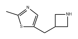 5-(氮杂环丁烷-3-基甲基)-2-甲基噻唑 结构式