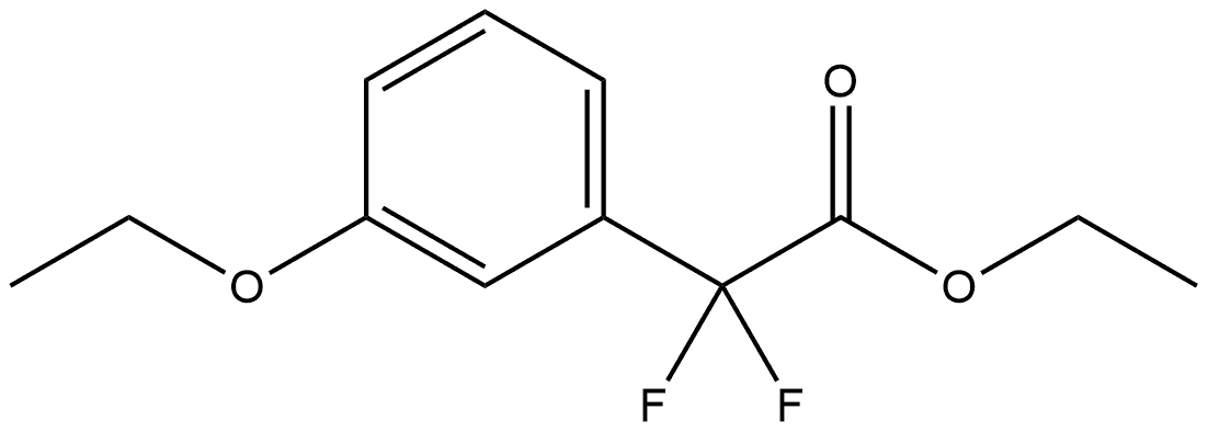 Ethyl 3-ethoxy-α,α-difluorobenzeneacetate Structure