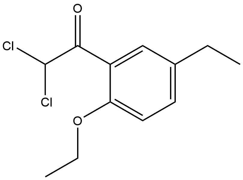 2,2-dichloro-1-(2-ethoxy-5-ethylphenyl)ethanone Struktur