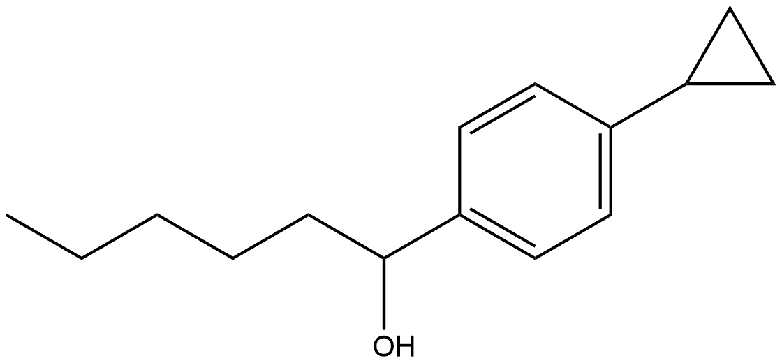 4-Cyclopropyl-α-pentylbenzenemethanol,1528471-52-4,结构式