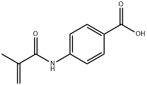 N-P-CARBOXYPHENYLMETHACRYLAMIDE 结构式