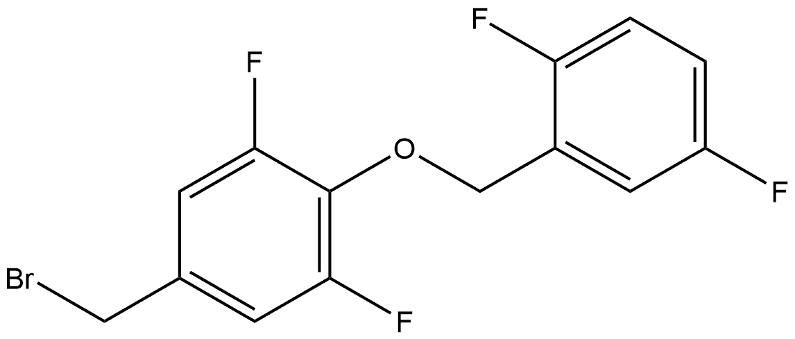 5-(Bromomethyl)-2-[(2,5-difluorophenyl)methoxy]-1,3-difluorobenzene Structure