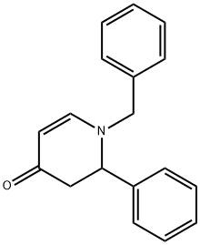 4(1H)-Pyridinone, 2,3-dihydro-2-phenyl-1-(phenylmethyl)- Structure