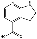 1H,2H,3H-pyrrolo[2,3-b]pyridine-4-carboxylic acid Structure