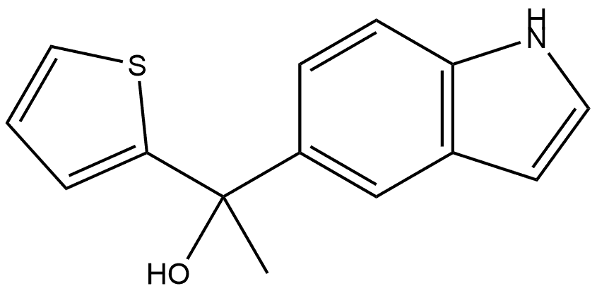 α-Methyl-α-2-thienyl-1H-indole-5-methanol Structure