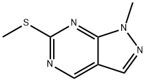 1-methyl-6-methylsulfanyl-pyrazolo[3,4-d]pyrimidine Struktur
