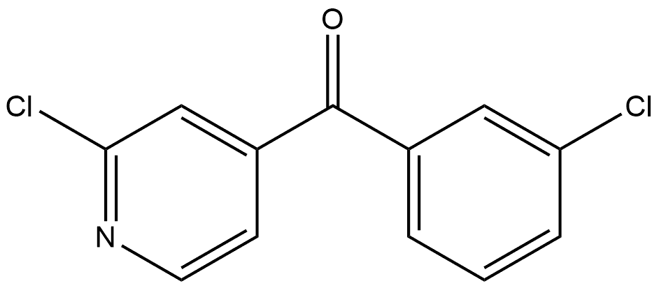 (3-Chlorophenyl)(2-chloro-4-pyridinyl)methanone Structure