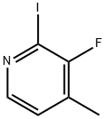 Pyridine, 3-fluoro-2-iodo-4-methyl- 化学構造式
