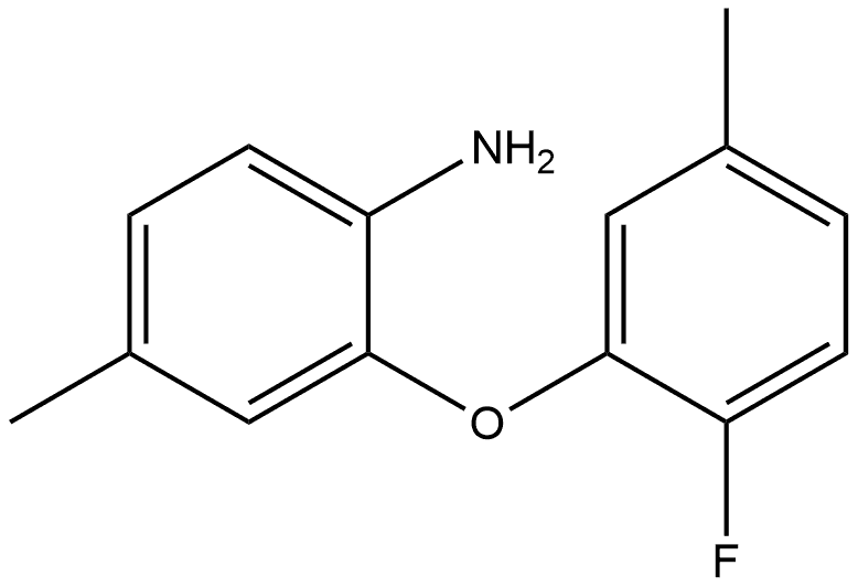2-(2-Fluoro-5-methylphenoxy)-4-methylbenzenamine,1531296-93-1,结构式