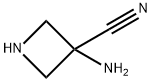 3-Azetidinecarbonitrile, 3-amino- 化学構造式