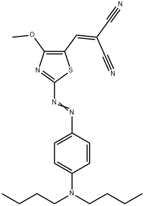 153196-70-4 2-[[4-(二丁基氨基)苯基]二氮基]-4-甲氧基-1,3-噻唑-5-基]亚甲基]丙二腈