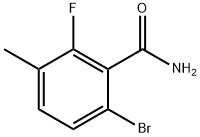6-Bromo-2-fluoro-3-methylbenzamide Structure