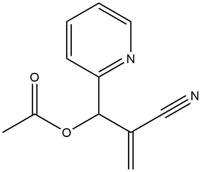 2-Pyridinepropanenitrile, β-(acetyloxy)-α-methylene-