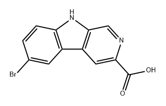 9H-Pyrido[3,4-b]indole-3-carboxylic acid, 6-bromo- Structure