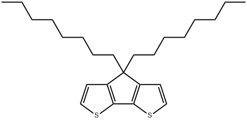 4,4-di(n-octyl)-4H-cyclopenta[2,1-b:3,4-b']dithiophene Struktur
