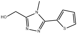 (4-methyl-5-(thiophen-2-yl)-4h-1,2,4-triazol-3-yl)methanol Structure