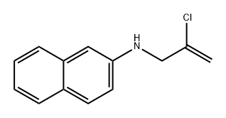 2-Naphthalenamine, N-(2-chloro-2-propen-1-yl)- 化学構造式