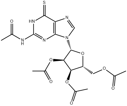Guanosine, N-acetyl-6-thio-, 2',3',5'-triacetate
