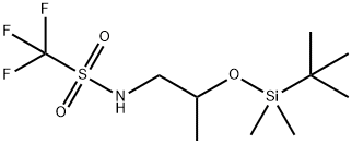 Methanesulfonamide, N-[2-[[(1,1-dimethylethyl)dimethylsilyl]oxy]propyl]-1,1,1-trifluoro- Structure