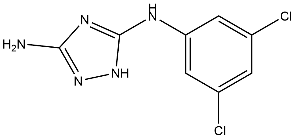 N5-(3,5-Dichlorophenyl)-1H-1,2,4-triazole-3,5-diamine Structure