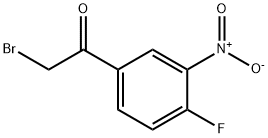 Ethanone, 2-bromo-1-(4-fluoro-3-nitrophenyl)- Structure