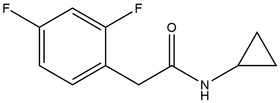 N-Cyclopropyl-2,4-difluorobenzeneacetamide,1534602-35-1,结构式