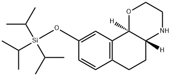 2H-Naphth[1,2-b]-1,4-oxazine, 3,4,4a,5,6,10b-hexahydro-9-[[tris(1-methylethyl)silyl]oxy]-, (4aR,10bR)-