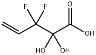 4-Pentenoic acid, 3,3-difluoro-2,2-dihydroxy- 化学構造式