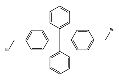 Benzene, 1,1'-(diphenylmethylene)bis[4-(bromomethyl)- 化学構造式