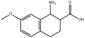 1-amino-7-methoxy-1,2,3,4-tetrahydronaphthalene-2-carboxylic acid 化学構造式