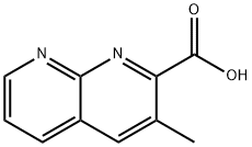 3-methyl-1,8-naphthyridine-2-carboxylic acid Struktur