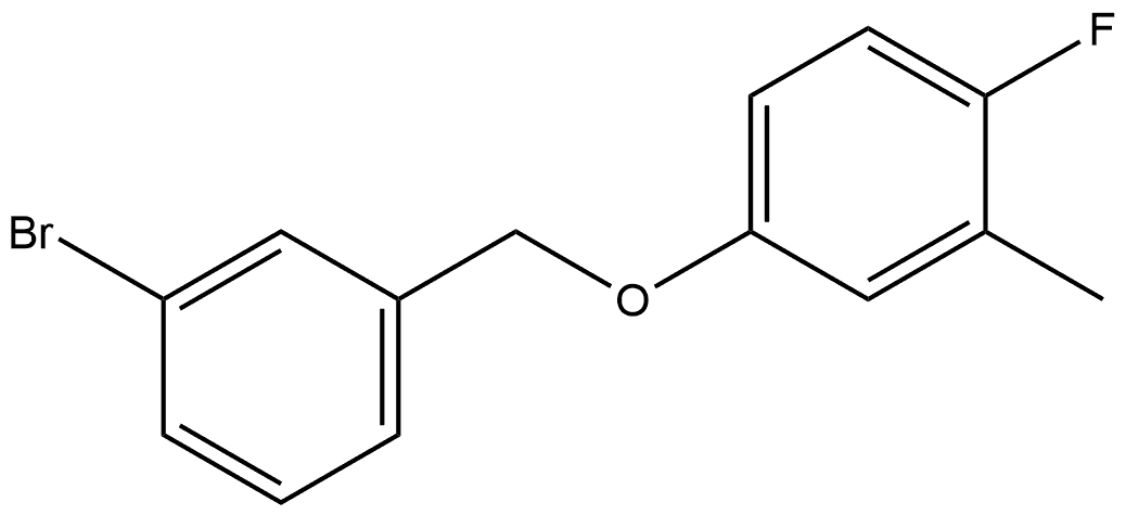 4-[(3-Bromophenyl)methoxy]-1-fluoro-2-methylbenzene,1536007-54-1,结构式