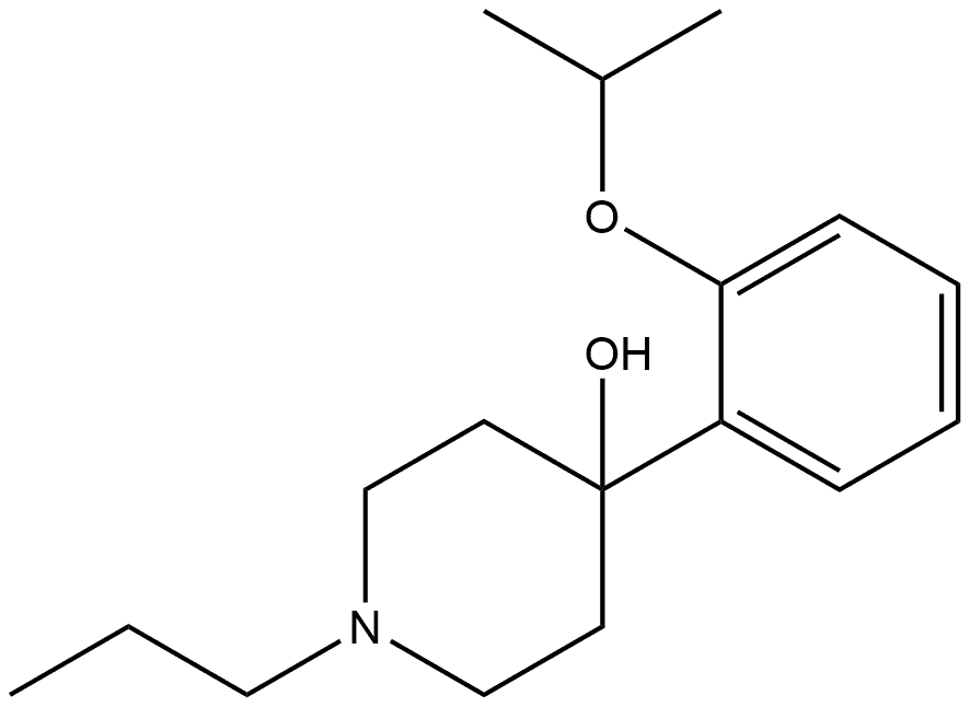 4-[2-(1-Methylethoxy)phenyl]-1-propyl-4-piperidinol Structure