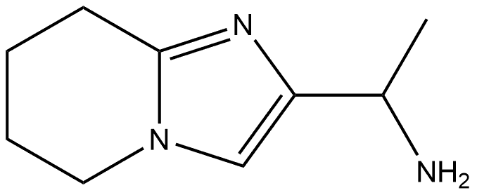 1-(5,6,7,8-Tetrahydroimidazo[1,2-a]pyridin-2-yl)ethan-1-amine 化学構造式