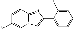 6-溴-2-(2-氟苯基)咪唑并[1,2-A]吡啶,1536597-97-3,结构式