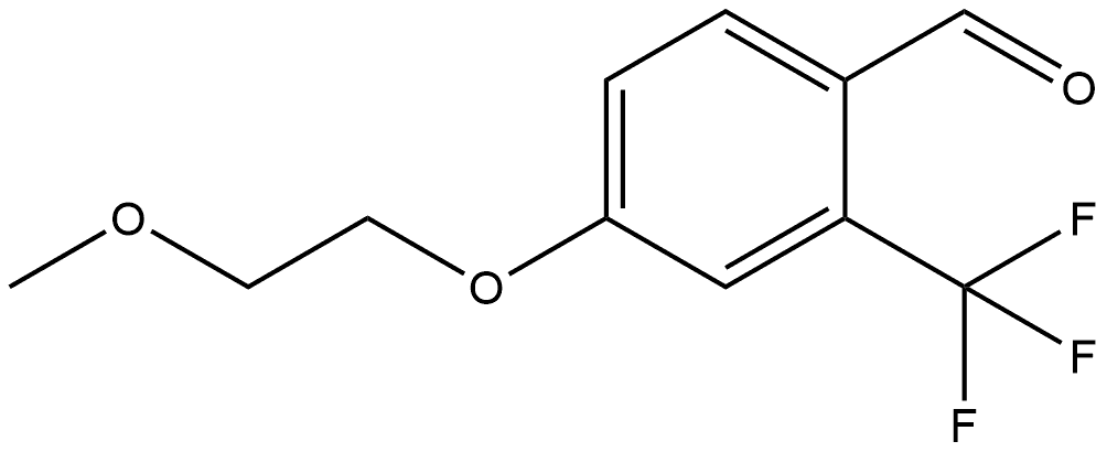 4-(2-Methoxyethoxy)-2-(trifluoromethyl)benzaldehyde Structure