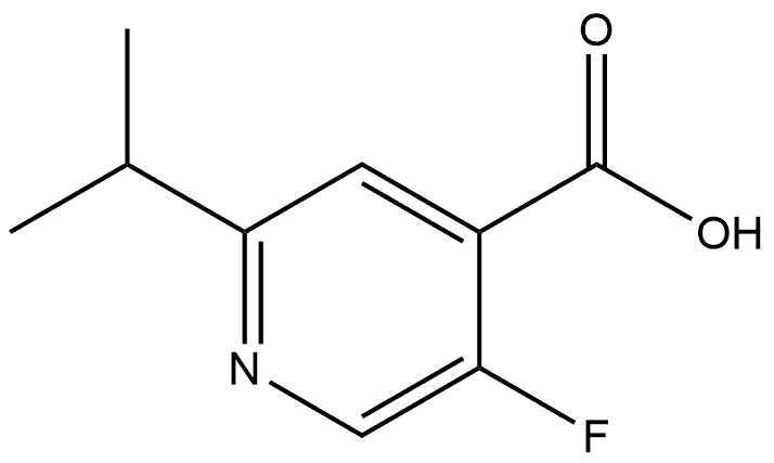 5-Fluoro-2-(1-methylethyl)-4-pyridinecarboxylic acid Struktur