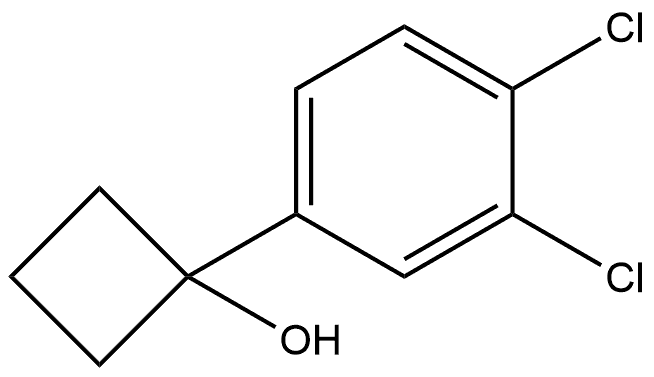 1-(3,4-dichlorophenyl)cyclobutanol 化学構造式