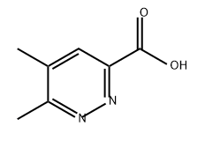 3-Pyridazinecarboxylic acid, 5,6-dimethyl- Struktur