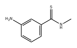 Benzenecarbothioamide, 3-amino-N-methyl- Structure