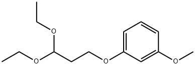 Benzene, 1-(3,3-diethoxypropoxy)-3-methoxy- 化学構造式