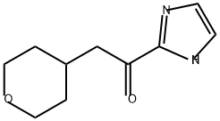 Ethanone, 1-(1H-imidazol-2-yl)-2-(tetrahydro-2H-pyran-4-yl)-|1-(1H-咪唑-2-基)-2-(四氢-2H-吡喃-4-基)乙酮