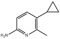 5-环丙基-6-甲基吡啶-2-胺 结构式