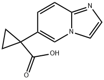 1-{imidazo[1,2-a]pyridin-6-yl}cyclopropane-1-carb
oxylic acid Structure