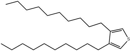 Thiophene, 3,4-didecyl- 结构式