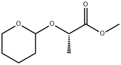 Propanoic acid, 2-[(tetrahydro-2H-pyran-2-yl)oxy]-, methyl ester, (2S)- 化学構造式