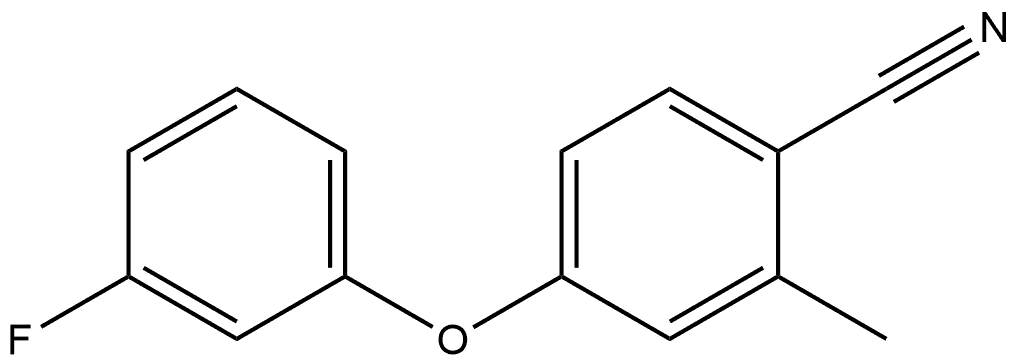 4-(3-Fluorophenoxy)-2-methylbenzonitrile Structure