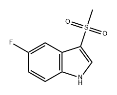 1H-Indole, 5-fluoro-3-(methylsulfonyl)- 化学構造式